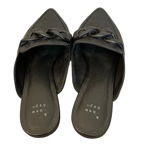 A New Day Black Flats Size 9 - Picture 4 of 7